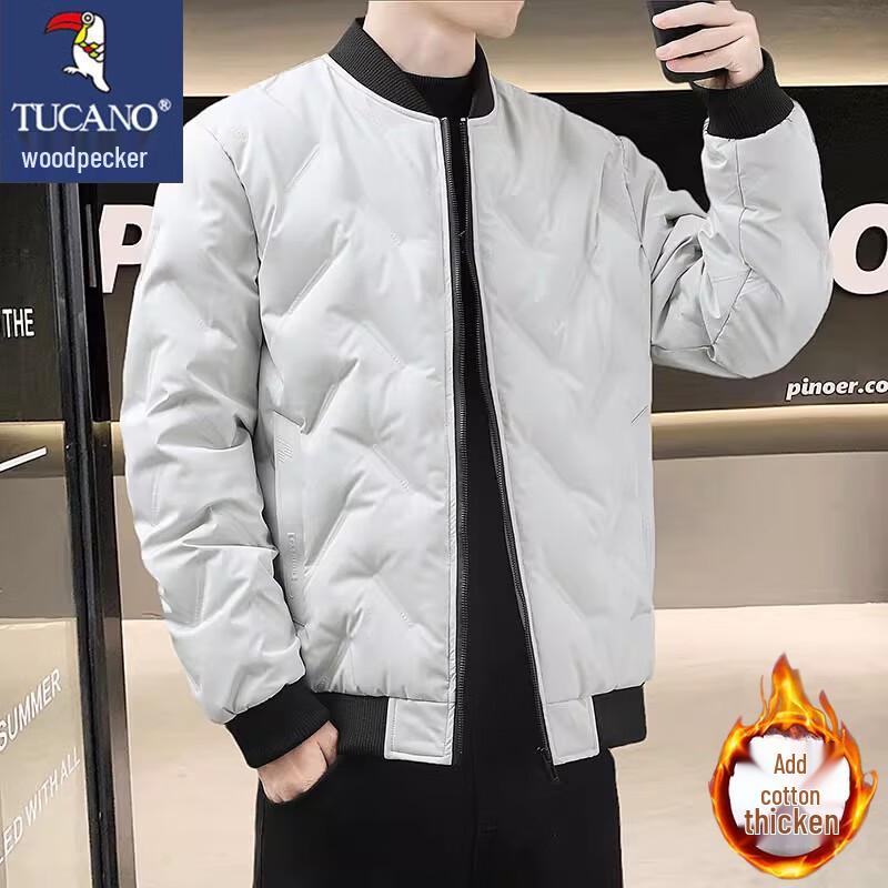 TUCANO Men's Baseball Collar Cotton Jacket