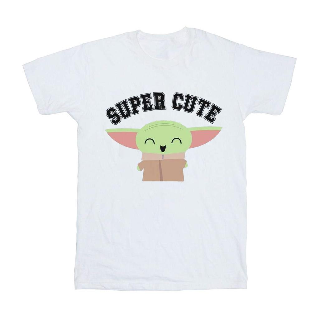 STAR WARS Mädchen Das Mandalorianer Super Süßes Baumwoll-T-Shirt