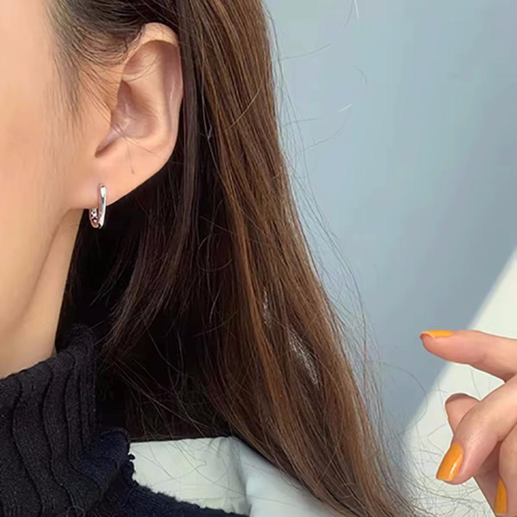 Foxanry Prevent Allergy Color Stud Earrings France Modish Stylish Retro Handmade U Shape Circle Bride Jewelry Souvenir GiftsFashion Stud