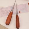 Awl Tool Sewing Drillable Awl With Wood Handle Leather Hole Punch For Upholstery Shoe Boot Belt Bag Purse Jeans Fabric Canvas