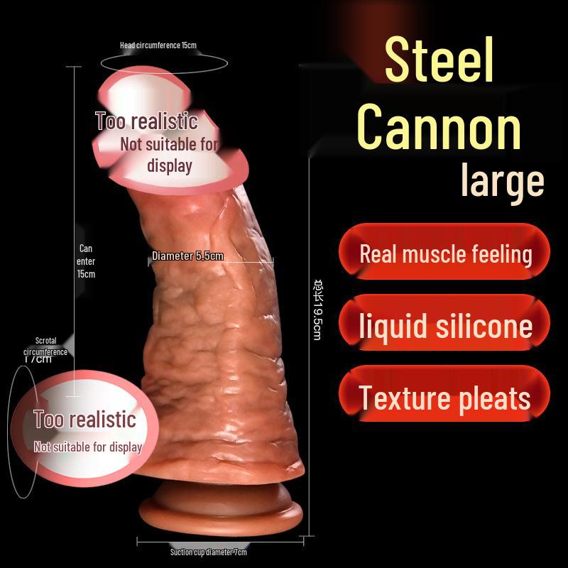 Silicone Realistic Dildo & Butt Plug - Soft Flesh Female Masturbation Toy