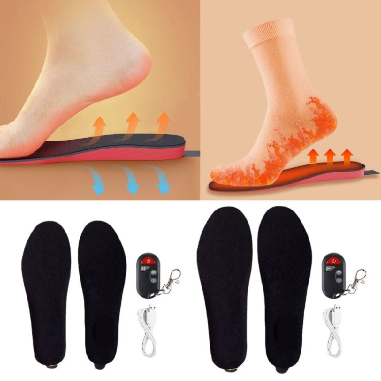 Foot Heater USB Heated Insoles Feet Heating Insole Easy to Operate and Long Battery Service for Outdoor Camping