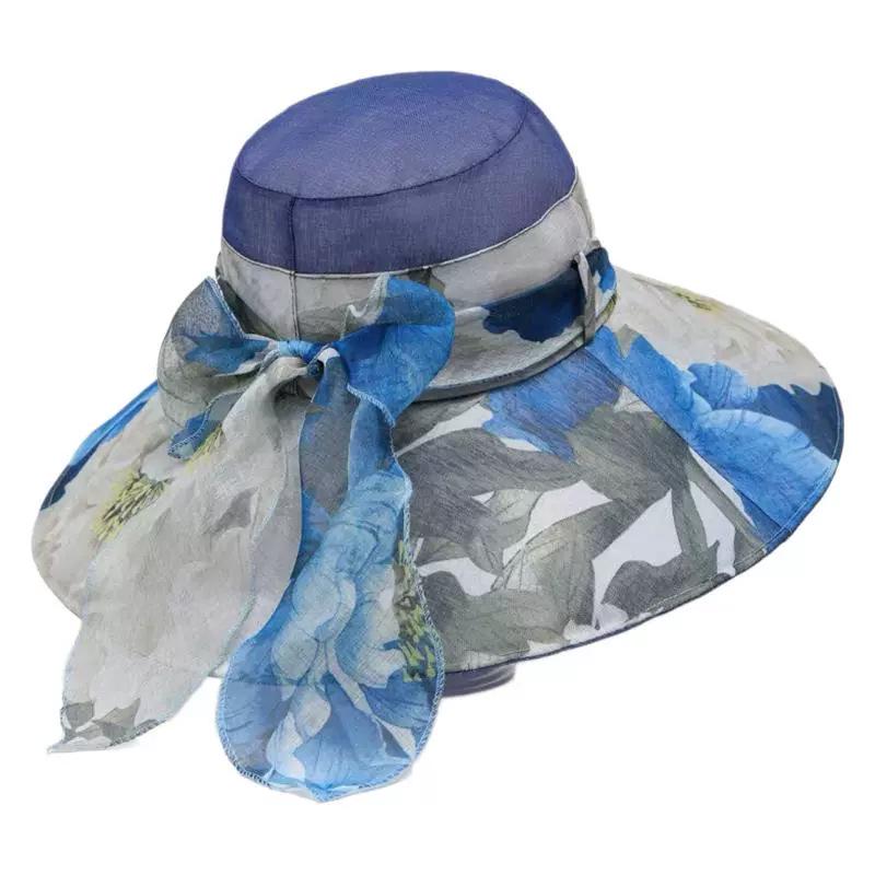 Women's Stylish UV Protection Wide-Brim Sun Hat for Summer Travel