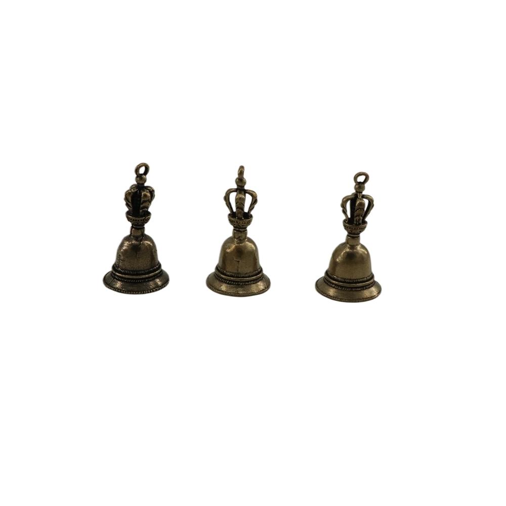 High quality Solid Die-casting Handicraft Tibetan Bronze For Decoration Car Pendant Brass Bell Demon Subduing Bell Wind Bell