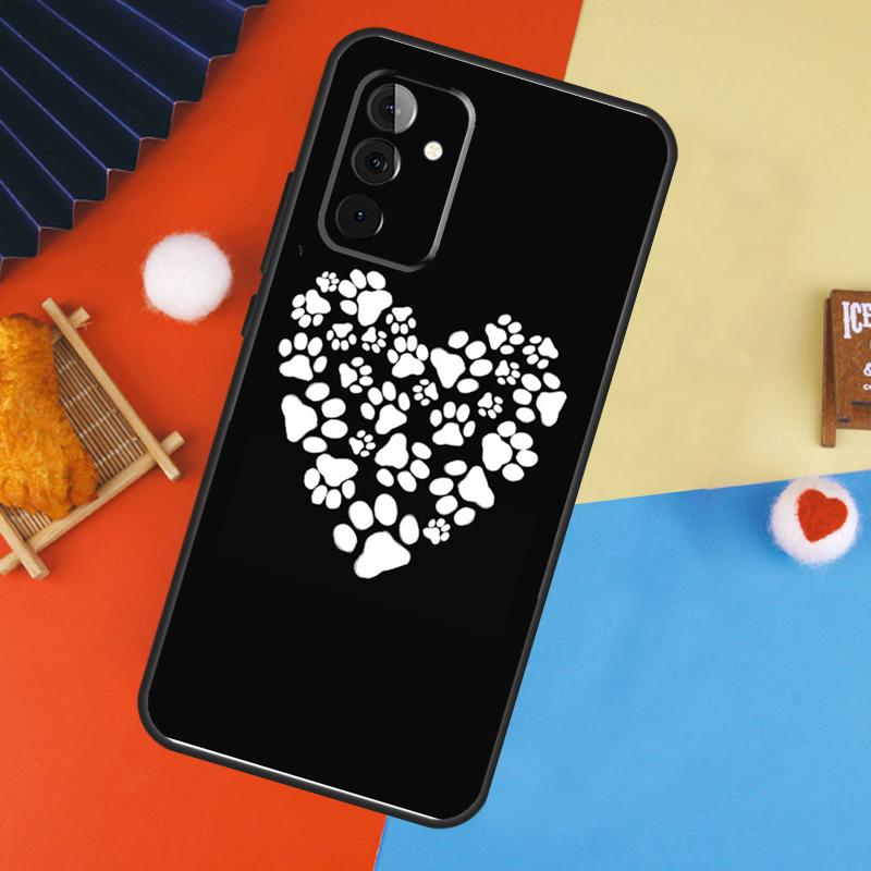 Cat Dog Paw Design Case For Samsung Galaxy A53 A33 A13 A54 A34 A14 A56 A36 A16 A06 A12 A32 A52 A35 A17 A15 A55