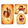 Christmas Bathroom Floor Mat Toilet Three-Piece Set