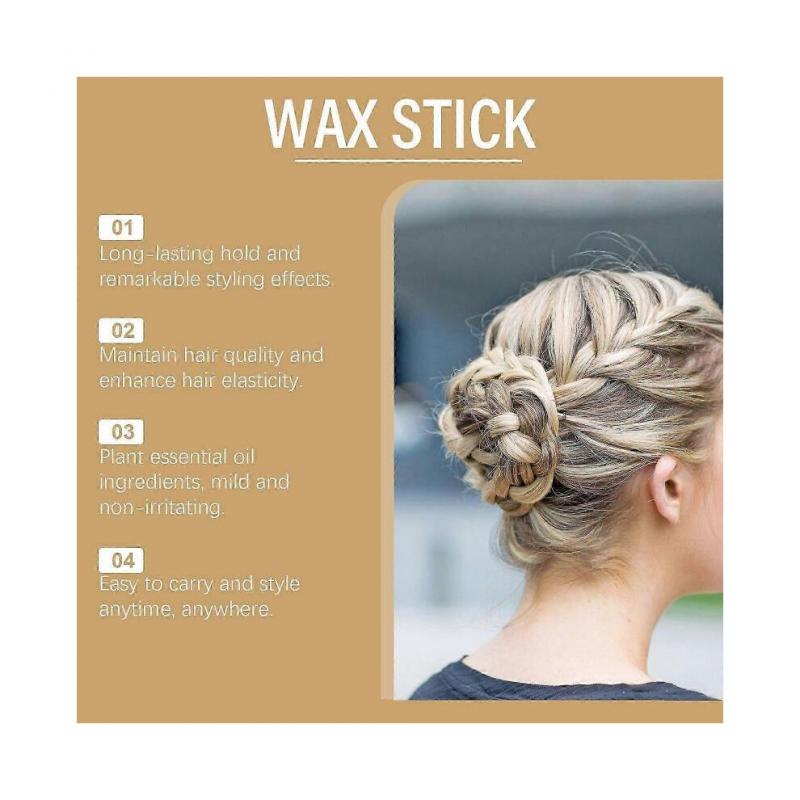 Eelhoe Hair Wax Stick Hair Styling Broken Hair Care Natural Gloss Solid Shape Portable Hair Wax