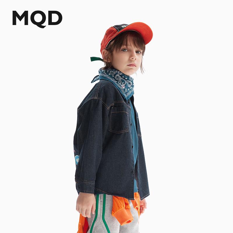 

MQD Boys College Style Denim Shirt Jacket 160cm