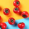 STOBAZA Mini Artificial Tomato Replica, Fake Vegetable, Miniature Tomato Figurine, Resin Miniature Fruit Model, Tabletop Decoration, Food Sample