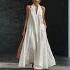 Women's Dress Casual Flowy Dresses V-neck Vocation Boho Beach Sundress