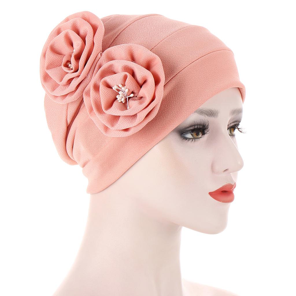 New Elastic Fashion Turban Hat Solid Color Women Warm Winter Headscarf Bonnet Inner Hijabs Cap Muslim Hijab Femme Wrap Head
