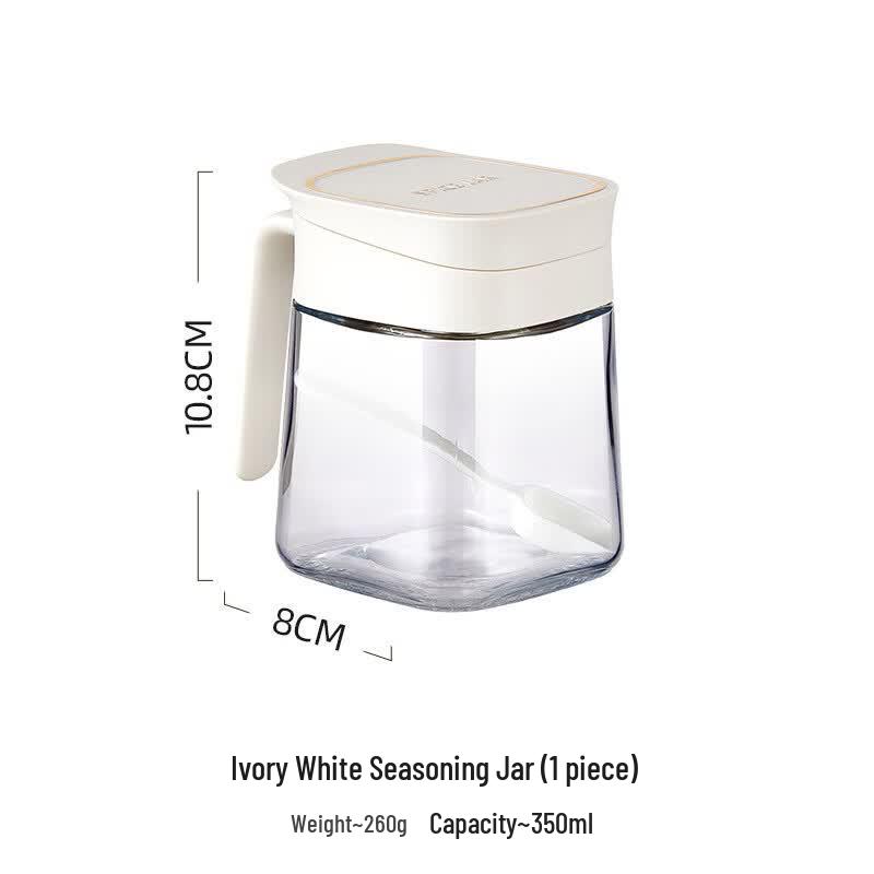 Ru Han White Glass Seasoning Jar
