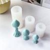 Cute Mushroom Silicone Candle Mold Plant Shape Handmade DIY Aromatherapy Resin Plaster Art Ornaments Baking Mold Home Decor