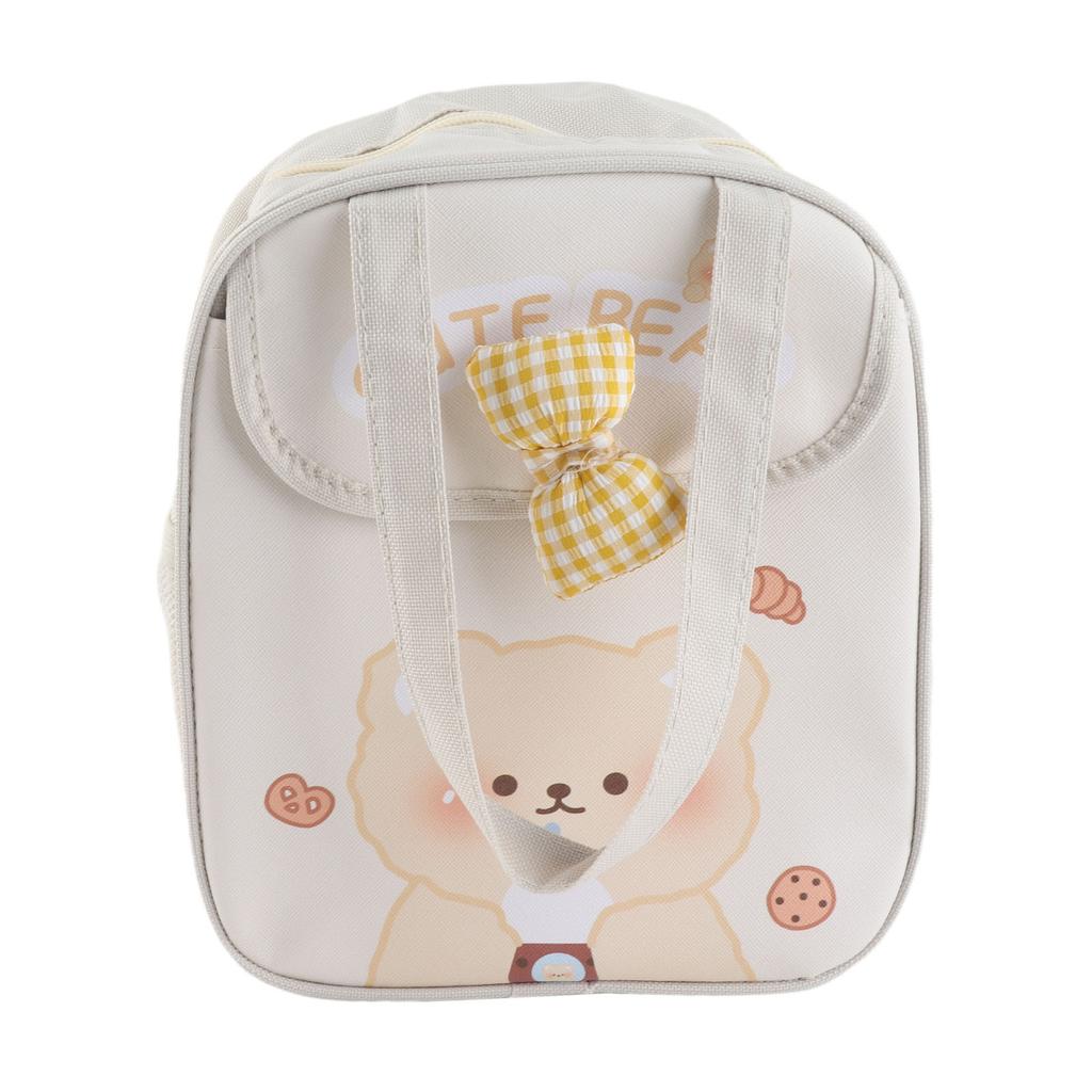 Insulated Lunch Bag for Girls Cartoon Pattern Large Capacity Aluminum Foil Thicken Kawaii Lunch Box for Office School