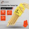BONDHUS Protanium 7-Piece Metric Ball End Hex Key Set