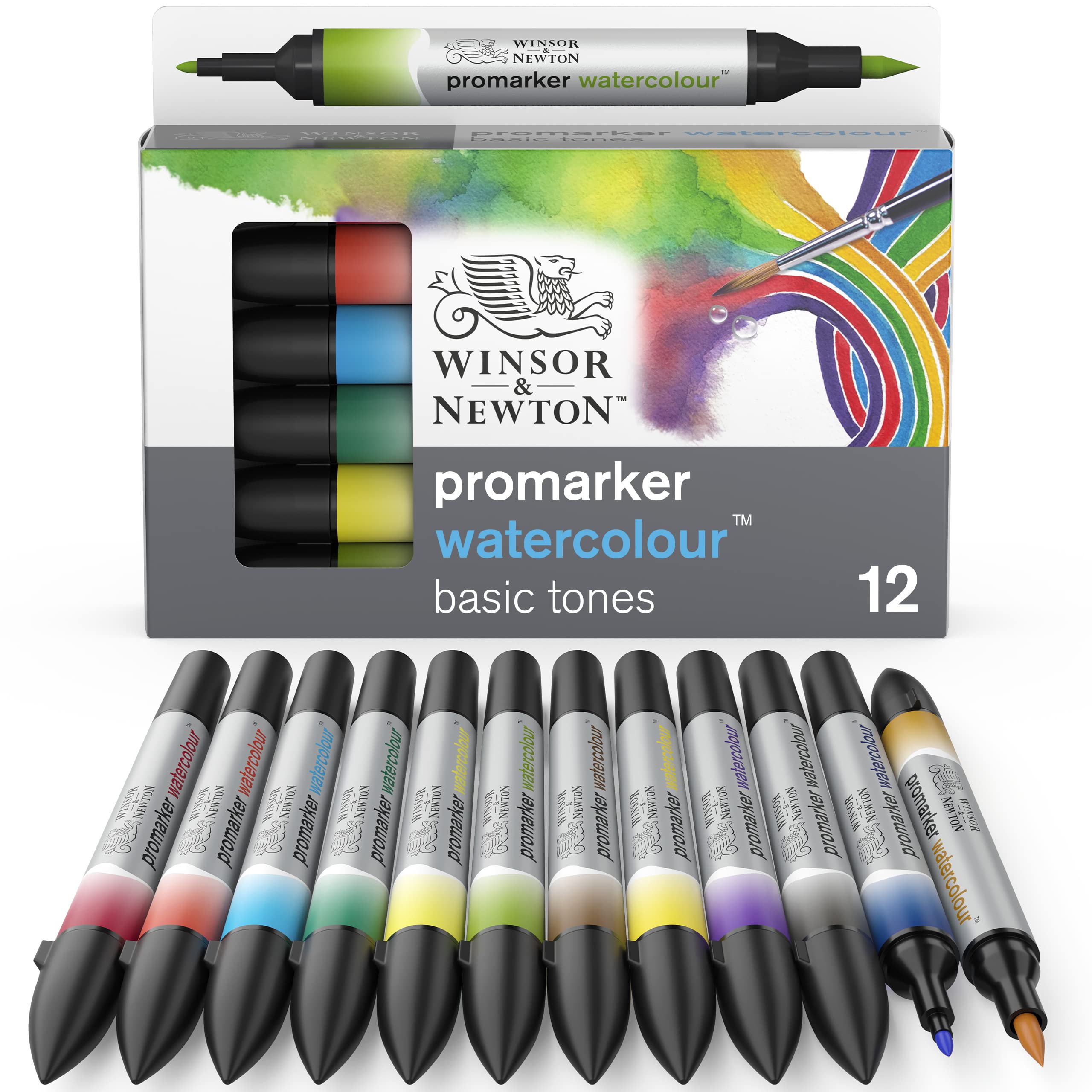 

Winsor & Newton Pro Marker Watercolor Set, 12 Colors, 3ml (Product Code: 21009812)