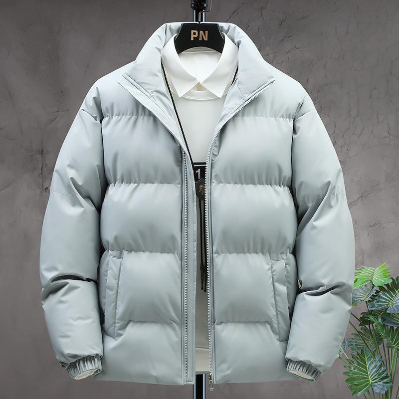Men's High-End Velvet Thickened Winter Cotton Padded Jacket - Warm Bread Style