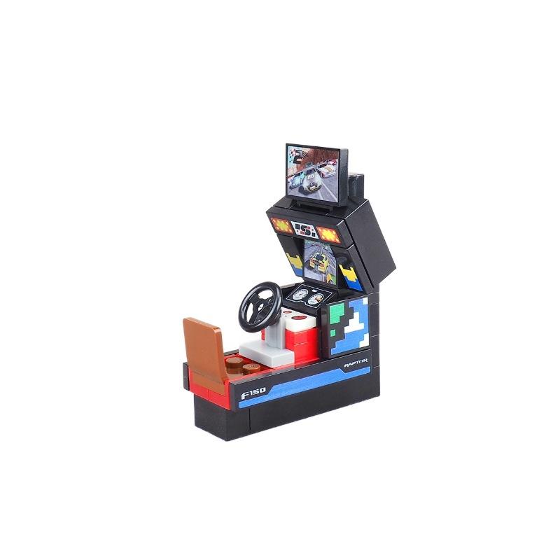 MOC Bricks Accessories City Supermarket Shop Store Building Blocks Street View Drink Food Vegetable Food Dessert Blocks Printed