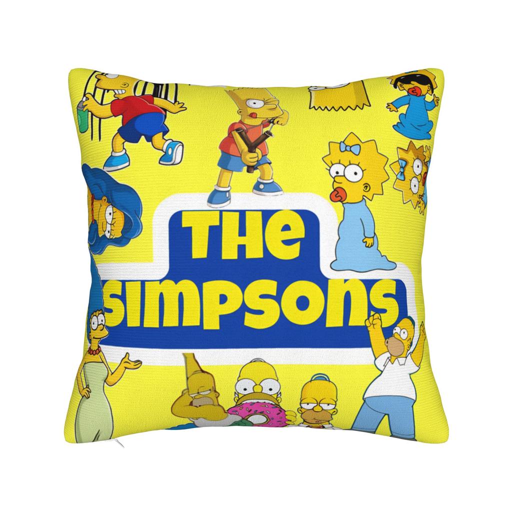 Anime S-Simpsonss Cartoon Pillow Cover Accessories Soft Cushion Cover Gift Throw Pillow Case Cover Home Multiple Sizes