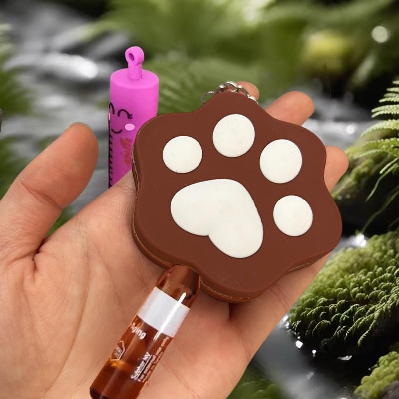 Paw Print Girl Shaped Ampoule Bottle Opener Keychain Rubber Cutter Aid Medication Vial Breaker Tool For Home Nurses And Doctors