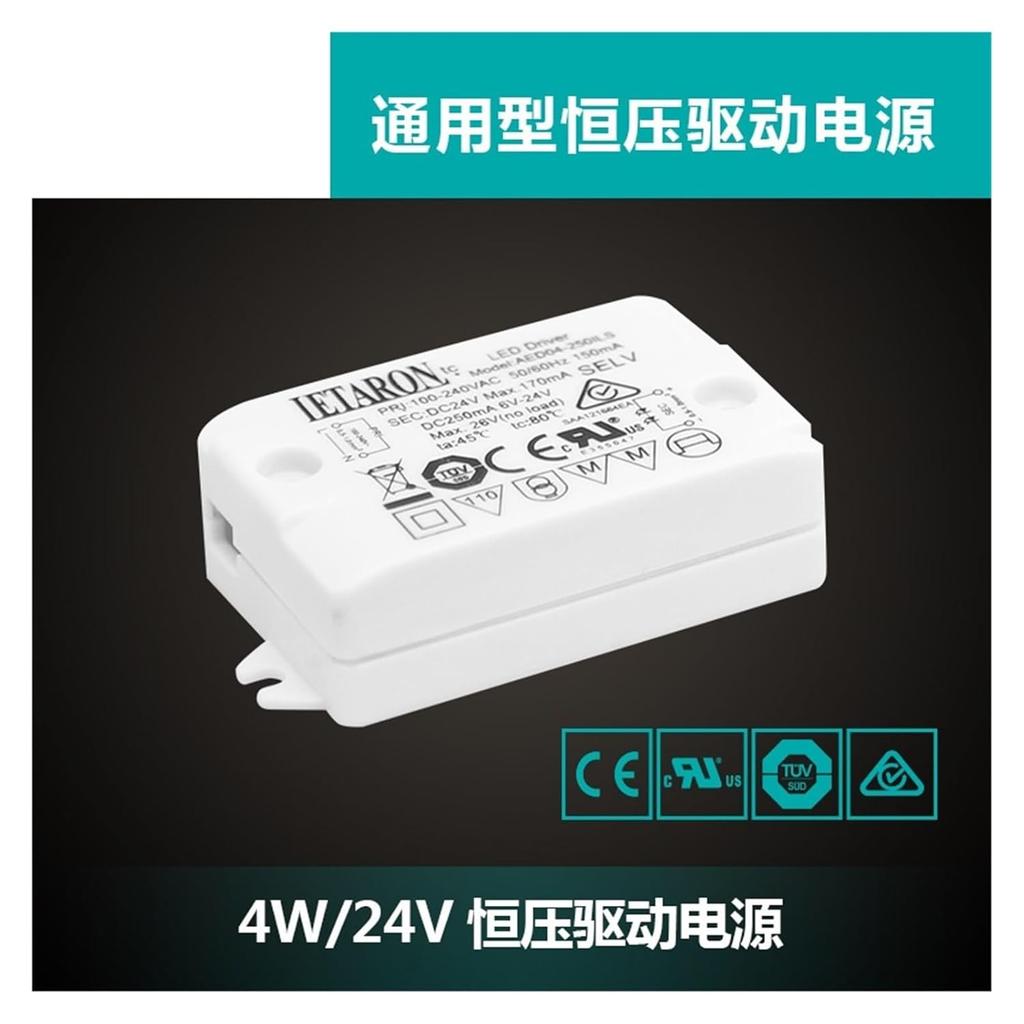 2pcs 4W24V Constant Voltage Drive Power Supply AED04-250ILS Light Strip Light with Bathroom Mirror LED Light Touch Switch