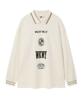 Wacky Willy Collar Point Long Sleeve Cream