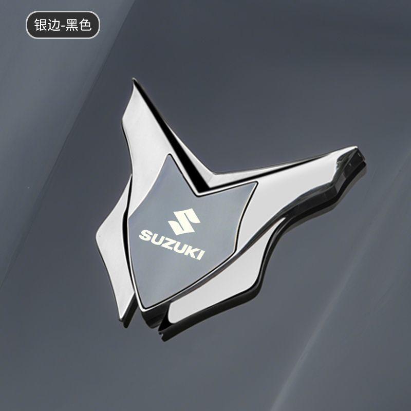 Для модификации мотоцикла Suzuki Металлическая наклейка Логотип Персонализированная Модная и Простая Декоративная наклейка-щит