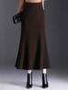 2025 Winter Long Woolen High-Waisted Fishtail Pencil Skirt