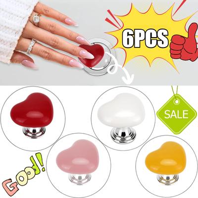 Handle Toilet Press Button Heart Shaped Press Tank Push Switch Toilet Bathing Room Decor Water Press Flush Button Tools