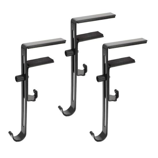 2-in-1 Adjustable Christmas Stocking And Garland Hangers Metal Mantel Hooks No Drill Stocking Holder Holds Up To 11lbs