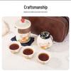 Dragon Year Portable Ceramic Travel Tea Set