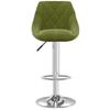 Bar Stool Light Green Velvet