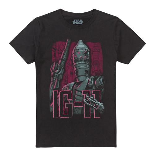 Star Wars: The Mandalorian Unisex Adult Ig11 Bounty Hunters T-Shirt