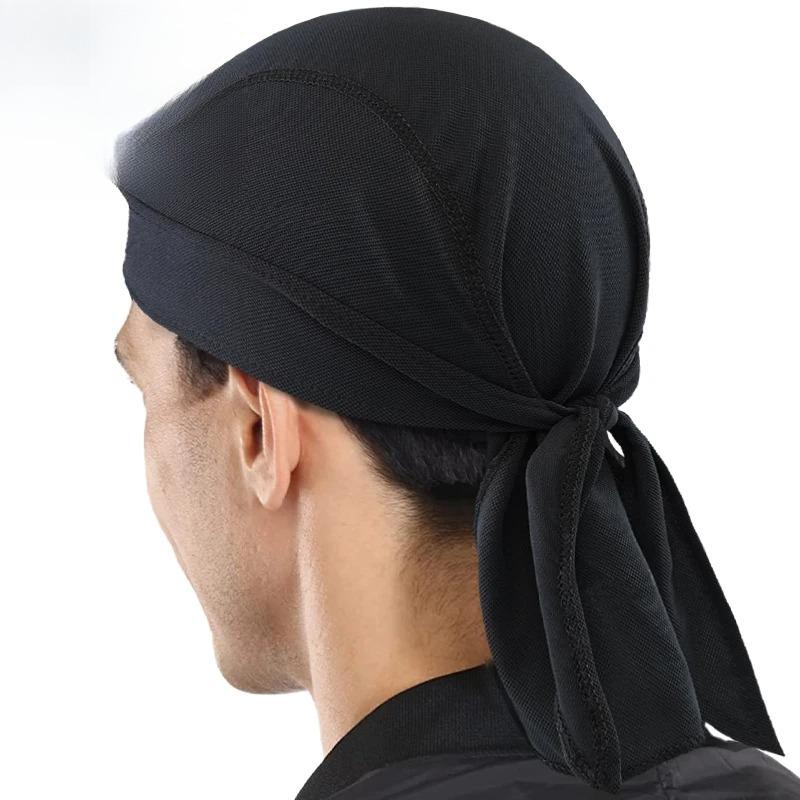 For Men Cycling Pirate Hat Breathable Mesh Pirate Bandana Cap Sweat Absorbent Helmet Inner Head Cover Skull Cap For