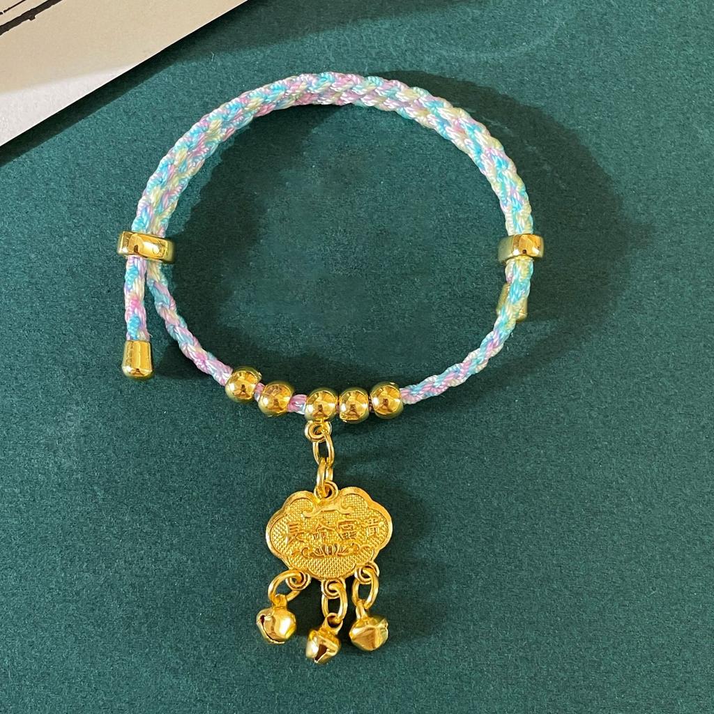 Gewebtes Seil Glückssegen kleiner Fisch Glücksbeutel Anhänger Licht Armband exquisit Nische berühmt ethnischer Stil Nische Temperament vielseitiger Schmuck