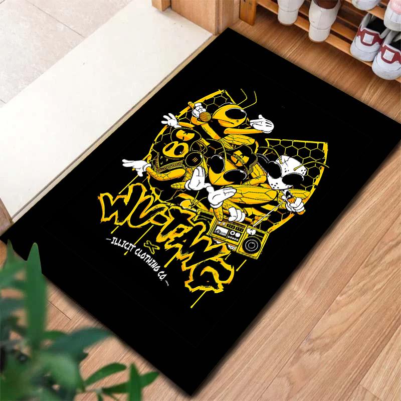2026 Nuovo Tappeto Wu-Tang Clan per Soggiorno Camera da Letto Casa Decorazione Divano, Tappetino Antiscivolo per Giochi Bambini H10