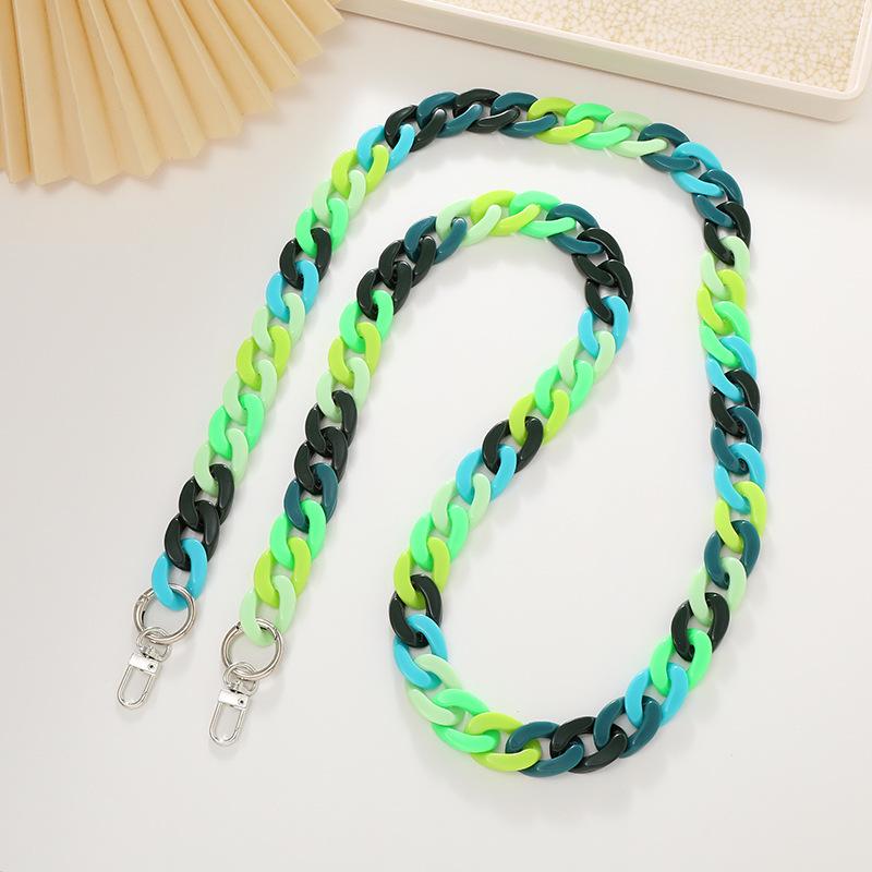 Yilian Schmuck Acryl Geflochtene Umhänge-Handy- und Taschenkette