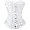 JYL TS black printed mesh sexy shapewear with European and American court corset support