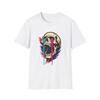 Unisex Softstyle T-Shirt Skull Neon Paint Drip Art Design