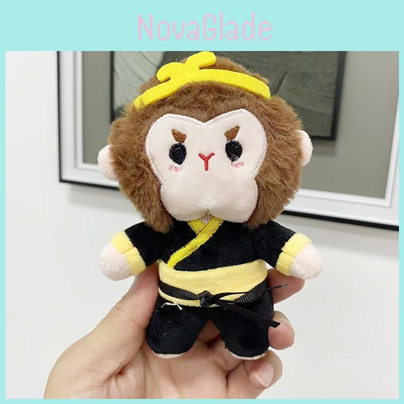 Entzückendes schwarzes Affen-Wukong-Stofftier Weiches Kuscheltier Geschenk für Freund