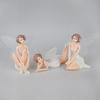 Romantic Fairies Figurines Angel Ornaments for Xmas Cake Topper Home Decor 3Pack