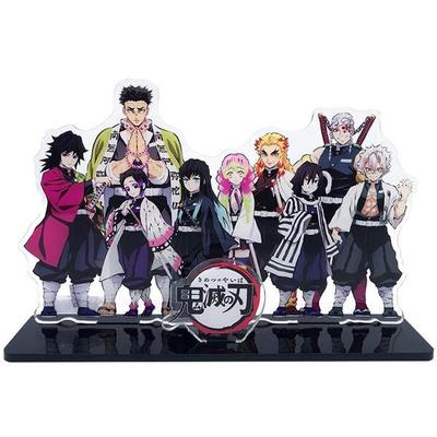 Anime Demon Slayer Standing Figure Kimetsu No Yaiba Desk Stand Miniature Action Figure Decor