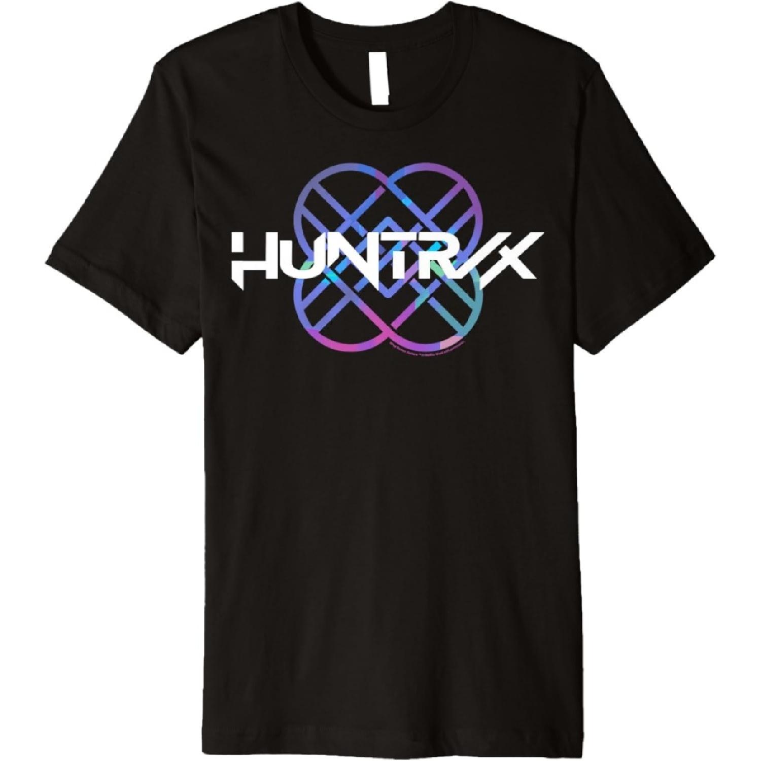 Huntr_x Gradient Color Band Logo Premium T-Shirt S