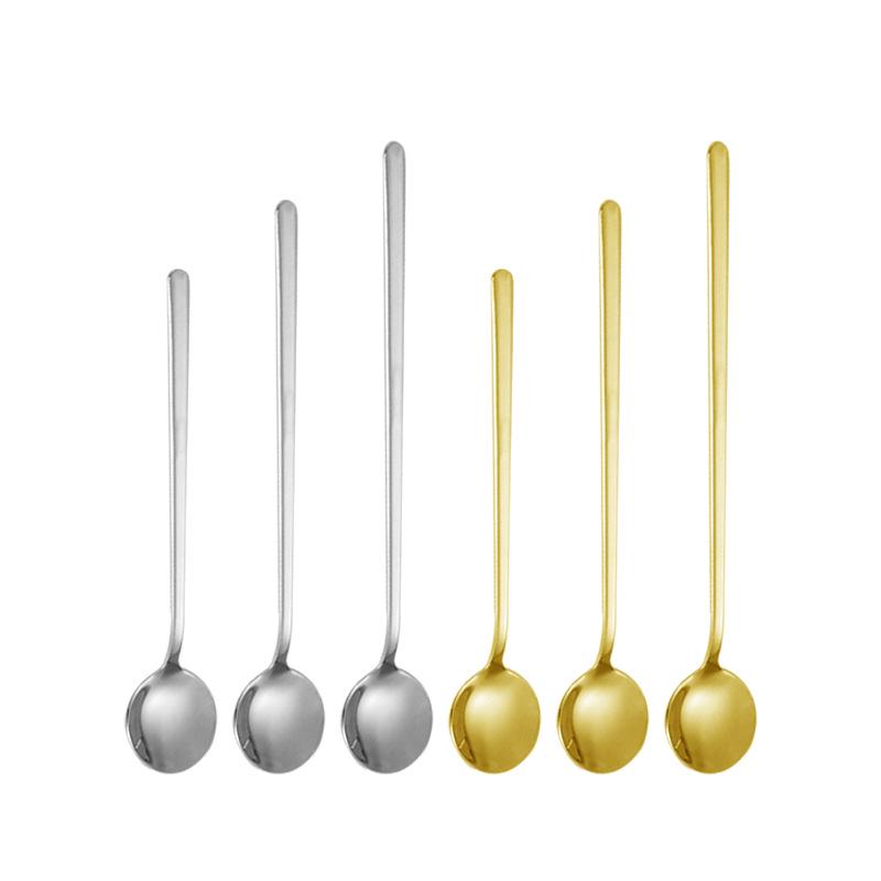 Creative High-Value Gold Stainless Steel Dessert & Coffee Spoon Souvenir