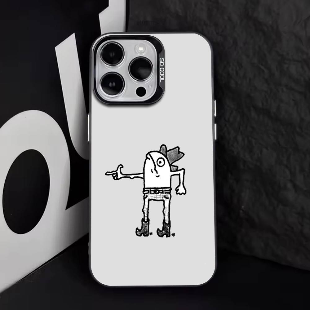 

The animal wearing shoes drawn Phone Case For iPhone 17,16,15,14,13,12,11 Plus,Pro Max,XS,Colorful Silver Phone case Funda Cover iPhoneXSMAX