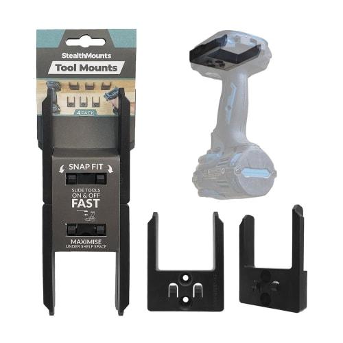 StealthMounts Tool Holder for Makita 40V XGT (4-Pack) - Black | StealthMounts Tool Mounts | Made in the UK