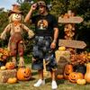 Men's Loose Fit Casual Shorts with Large Pockets Halloween Print