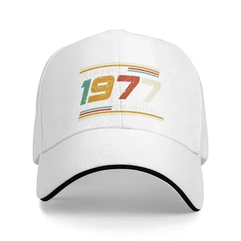 Custom Classic 1977 Original Years Birthday Baseball Cap Men Women Breathable Dad Hat Streetwear