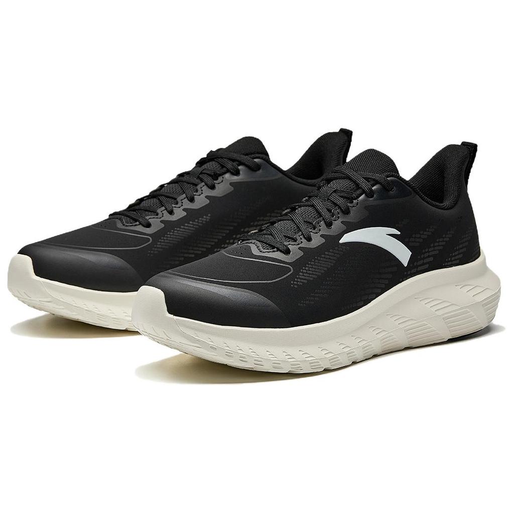 Anta Comfortable Versatile Shock Absorbing Non-Slip Durable Low-Top Running Shoes Men sneaker Black White 112515536R-3