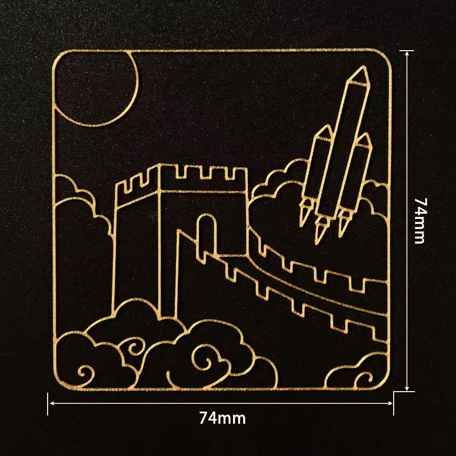 Cloisonné DIY Coaster Kit: Jingtailan No-Wire-Drawing, Chinese Style, Handmade Team Building Activity
